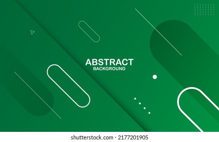 Abstract green geometric background. Dynamic shapes composition. Eps10 vector