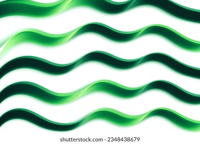 Abstract green geometric background. Dynamic shapes composition. Vector illustration.