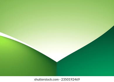 Abstract green geometric background. Dynamic shapes composition. Vector illustration.