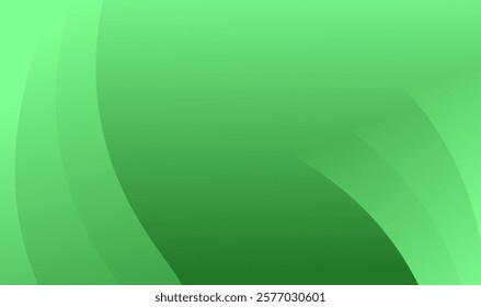 Abstract green geometric background with dynamic shapes , Bright color background , Perfect for creative projects.