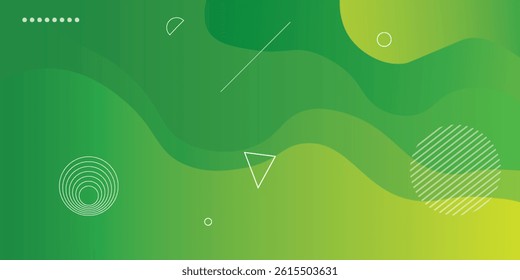 Abstract green geometric background. Eps10 vector