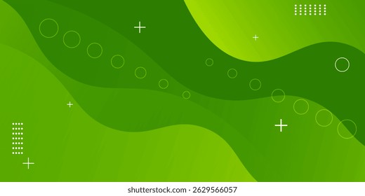 Abstrakter grüner geometrischer Hintergrund. EPS10-Vektor