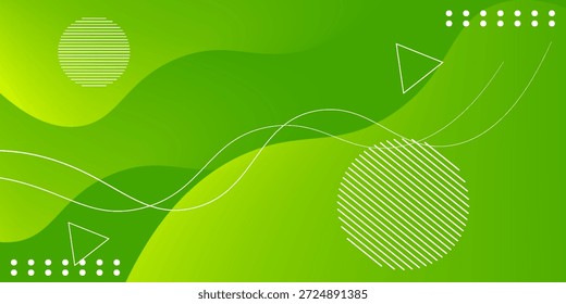 Fundo geométrico verde abstrato. Vetor Eps10