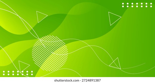 Fundo geométrico verde abstrato. Vetor Eps10