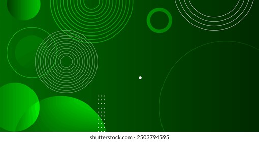 Fondo geométrico verde Abstractas, fondo de círculo degradado