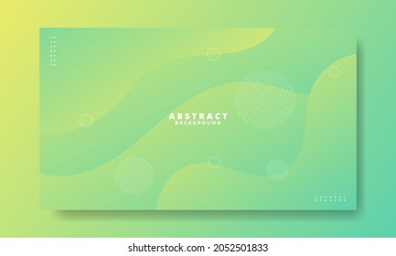Abstract green geometric background. Modern background design. gradient color. Fluid shapes composition. Fit for presentation design. website, basis for banners, wallpapers, brochure, posters