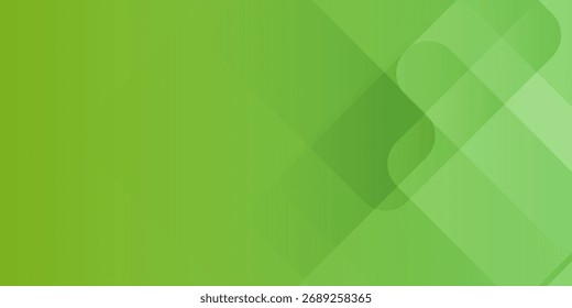 Fondo geométrico verde Abstractas con Formas transparentes superpuestas. EPS 10