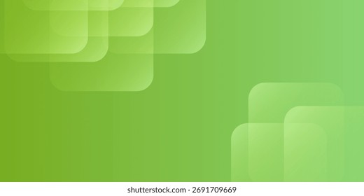 Abstract Green Geometric Background with Overlapping Transparent Shapes.vector eps10