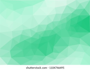 abstract green geometric background.low poly texture vector