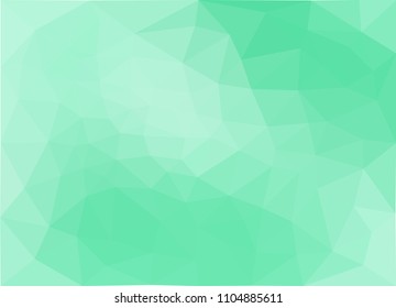 abstract green geometric background.low poly texture vector