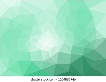 abstract green geometric background.low poly texture vector