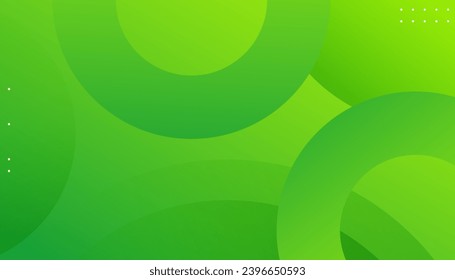 Abstract green geometric background. Trendy gradient shapes composition. Very useable for landing page, website, banner, poster, event, etc