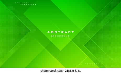 Abstract Green Geometric Background Vector Futuristic Stock Vector ...