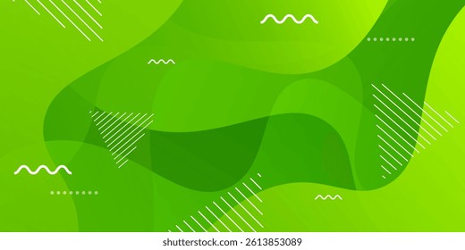Abstract green geometric background.vector modern
