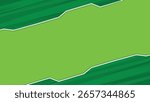 Abstract Green Geometric Border Background with Comic Cartoon Style