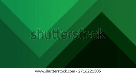 Abstract Green Geometric Chevron Shapes Background for Growth. Modern Trendy design in Vector Illustration