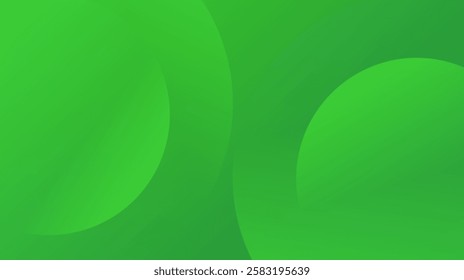 Abstract green geometric circle design background. Vector illustration
