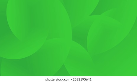 Abstract green geometric circle design background. Vector illustration