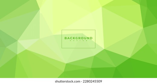 fondo de color geométrico abstracto de color verde con formas triangulares. ilustración vectorial. plantilla.