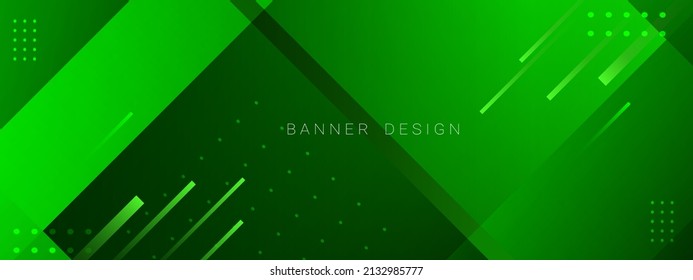 Abstract green geometric colorful pattern attractive design background vector