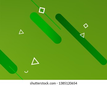 Abstract green geometric gradient background. Nature backdrop. Vector illustration. Ecology concept for your graphic design, banner or poster