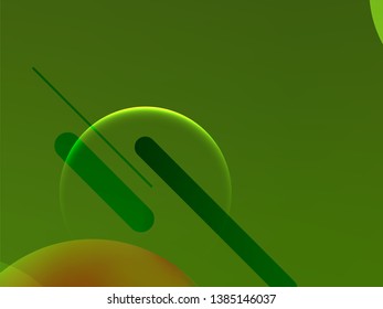 Abstract green geometric gradient background. Nature backdrop. Vector illustration. Ecology concept for your graphic design, banner or poster