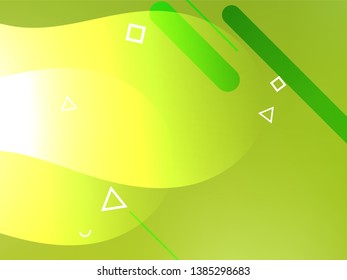 Abstract green geometric gradient background. Nature backdrop. Vector illustration. Ecology concept for your graphic design, banner or poster