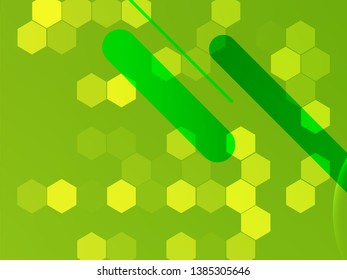 Abstract green geometric gradient background. Nature backdrop. Vector illustration. Ecology concept for your graphic design, banner or poster