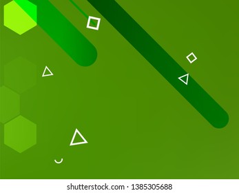 Abstract green geometric gradient background. Nature backdrop. Vector illustration. Ecology concept for your graphic design, banner or poster