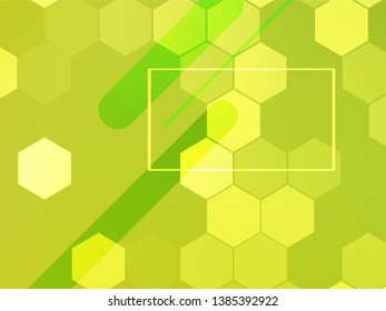 Abstract green geometric gradient background. Nature backdrop. Vector illustration. Ecology concept for your graphic design, banner or poster