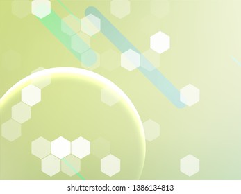 Abstract green geometric gradient background. Nature backdrop. Vector illustration. Ecology concept for your graphic design, banner or poster