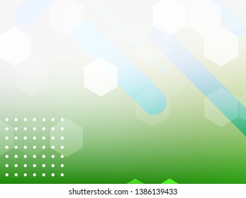 Abstract green geometric gradient background. Nature backdrop. Vector illustration. Ecology concept for your graphic design, banner or poster