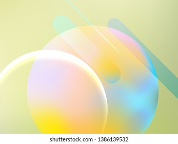 Abstract green geometric gradient background. Nature backdrop. Vector illustration. Ecology concept for your graphic design, banner or poster