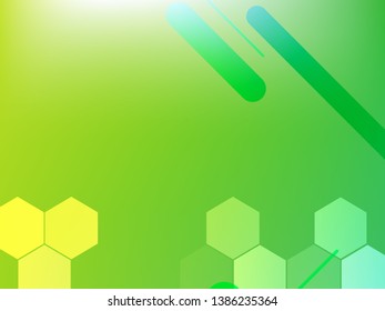 Abstract green geometric gradient background. Nature backdrop. Vector illustration. Ecology concept for your graphic design, banner or poster