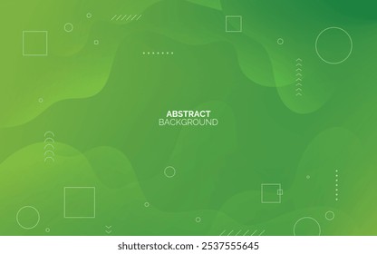 Abstract green geometric gradient background. Simple and modern concept. vector design graphic for cover design, poster, advertising