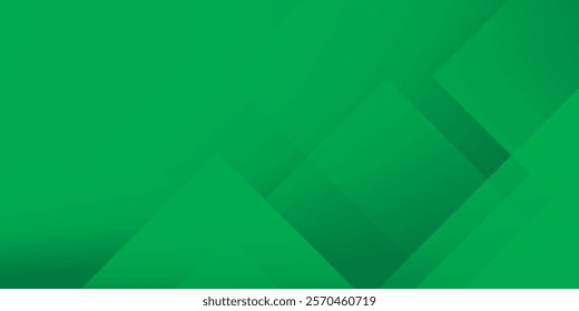 Abstract green geometric gradient background. Vector illustration