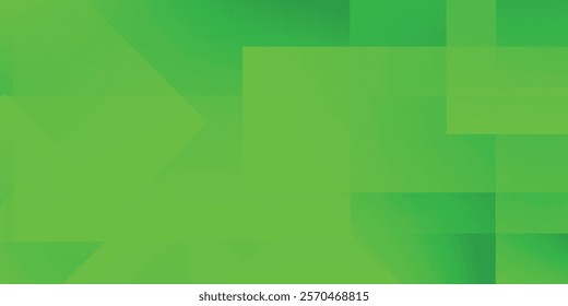 Abstract green geometric gradient background. Vector illustration