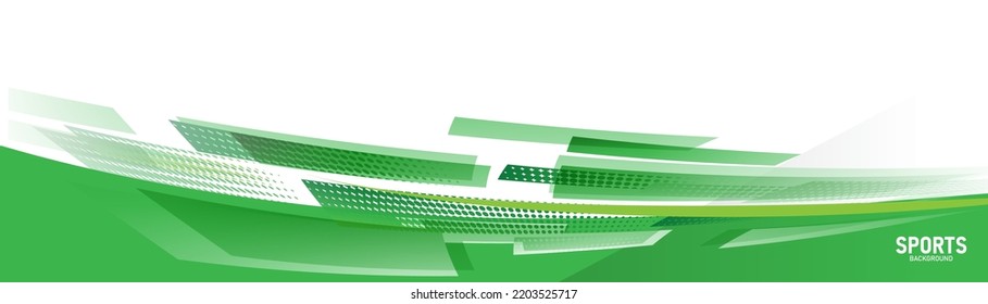 Resumen geométrico verde con forma de semitono de fondo repetido. Cartel deportivo. Ilustración del vector