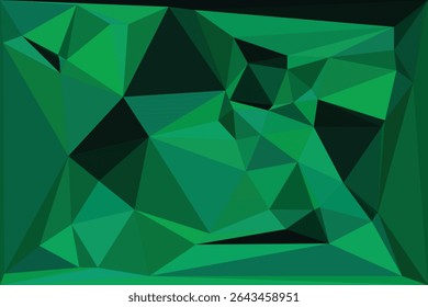 Abstractas diseño de fondo geométrico de bajo poli verde.