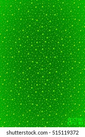 Abstract Green Geometric Pattern with Circles and Balls. Spatial Structural Texture. Vector. 3D Illustration