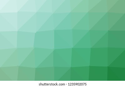 Abstract green geometric polygon background