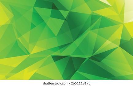 Fondo poligonal geométrico verde Abstractas