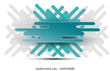 abstract green geometric rounded lines background
