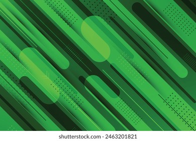 Abstract green geometric rounded shape technology futuristic background