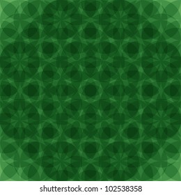 Abstract green geometric seamless pattern. Vector illustration
