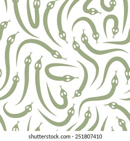 Abstract green geometric seamless pattern.