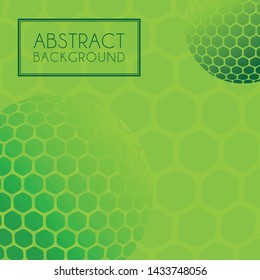 Abstract green geometric shapes background design vector
