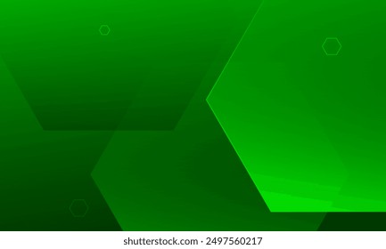 Abstract green geometric shapes background. Dynamic shapes composition. Eps10 vector
