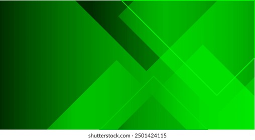 Abstrakte grüne geometrische Formen Hintergrund. Vektorgrafik