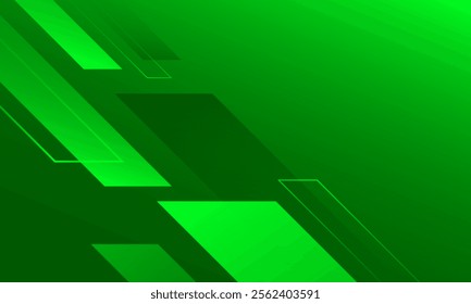 Abstract green geometric shapes background. Eps10 vector